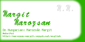 margit marozsan business card